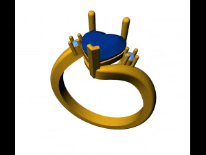 heart princess ring 3D Print Model