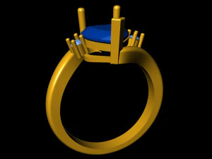 heart princess ring 3D Print Model