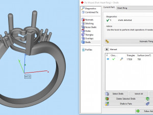 heart princess ring 3D-Druckmodell