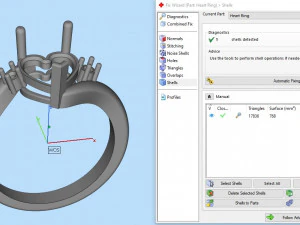 heart princess ring 3D Print Model