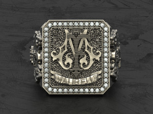King knight signet ring Model do druku 3D