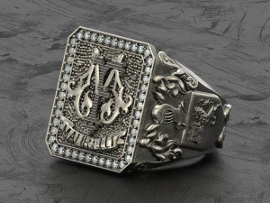 King knight signet ring 3D Print Model