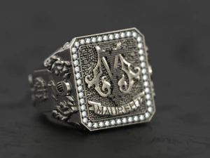 King knight signet ring 3D Print Model