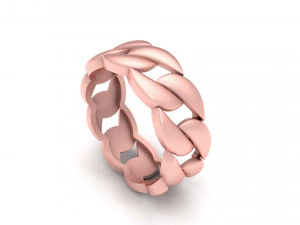 Light weight cuba chain ring 3D Print Model