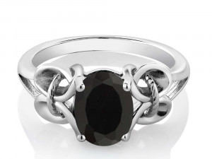 oval stone ring Model Cetak 3D