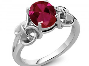 oval stone ring Model Cetak 3D