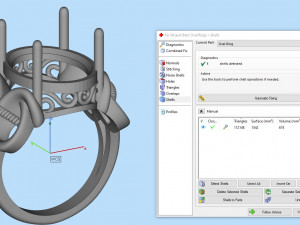 oval stone ring Model Cetak 3D