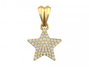 star diamond pendant 3D Print Model