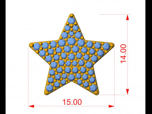 star diamond pendant 3D-printmodel