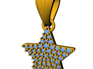star diamond pendant 3D Print Model