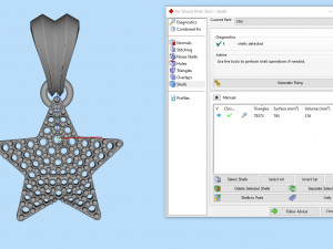 star diamond pendant 3D-printmodel