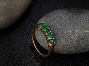 oval emerald ring Modèles 3D en vedette