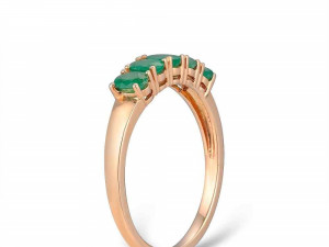 oval emerald ring Modèles 3D en vedette