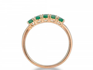 oval emerald ring Modèles 3D en vedette