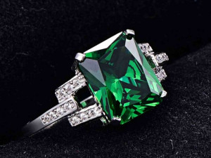 Princess emerald ring 3D 打印模型
