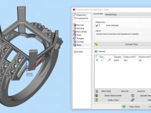 Princess emerald ring 3D 打印模型
