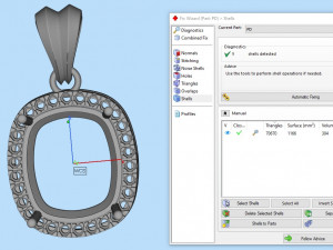 Diamond cushion pendant 3D 프린트 모델