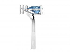 Diamond pearl ring 3Dプリントモデル