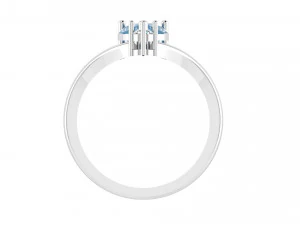 Diamond pearl ring 3D Print Model
