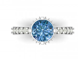princess diamond engagement ring Modèles 3D en vedette