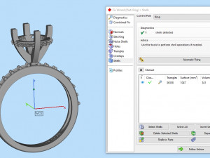 princess diamond engagement ring Modèles 3D en vedette