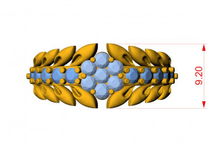 diamond leaf ring 3D Принт Модель