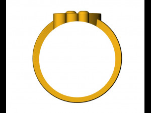 double heart ring 3D Принт Модель