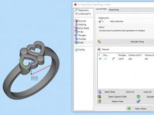 double heart ring 3D Print Model
