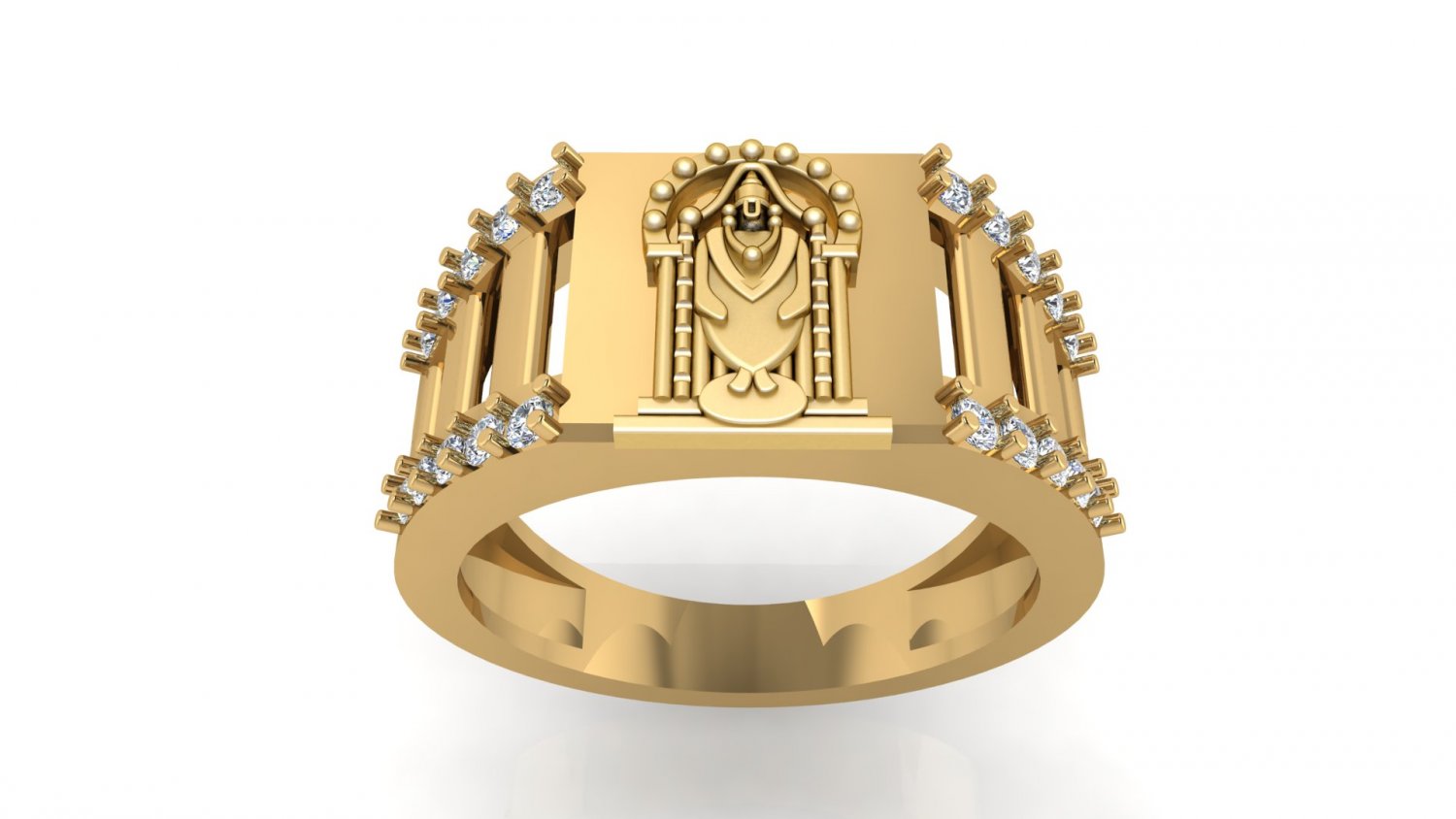 Divine Lord Balaji 22KT Gold Ring