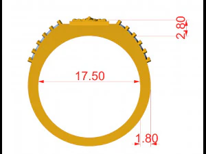 Balaji diamond ring 3D Print Model