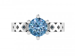 modern style princess ring 3D 打印模型