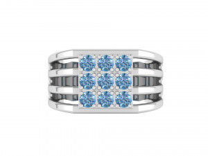 Mens diamond ring 002 3D 打印模型