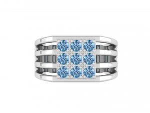 Mens diamond ring 002 3D Print Model