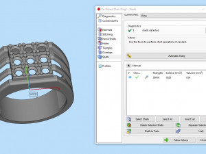 Mens diamond ring 002 3D 打印模型