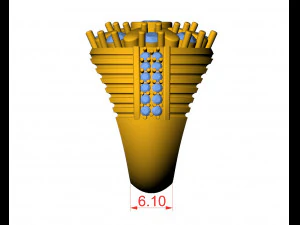cocktail navratna ring 3D Print Model
