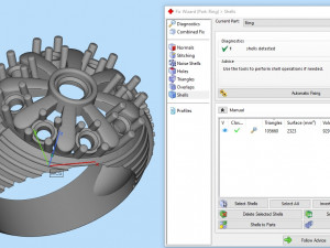 cocktail navratna ring 3Dプリントモデル