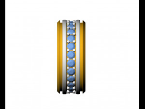 Titanium silver diamond band 3Dプリントモデル