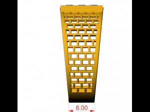 gents square pattern ring 3D Print Model