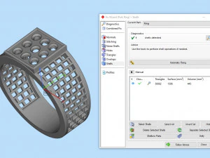 gents square pattern ring 3D Print Model