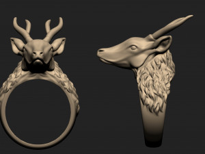 deer ring 3D Print Model