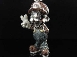 Mario diamond pendant best sale