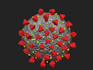 Corona virus pendant 3D Baskı Modeli