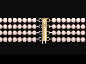 Necklace clasp lock 3D Baskı Modeli