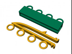 Necklace clasp lock 3D Baskı Modeli
