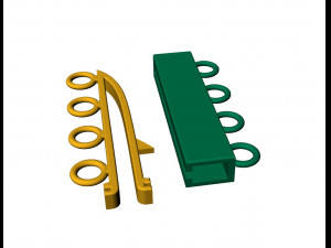 Necklace clasp lock 3D Baskı Modeli