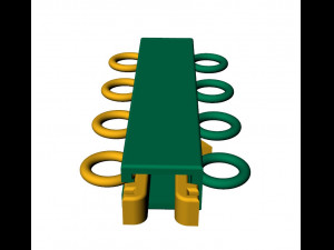 Necklace clasp lock 3D Baskı Modeli