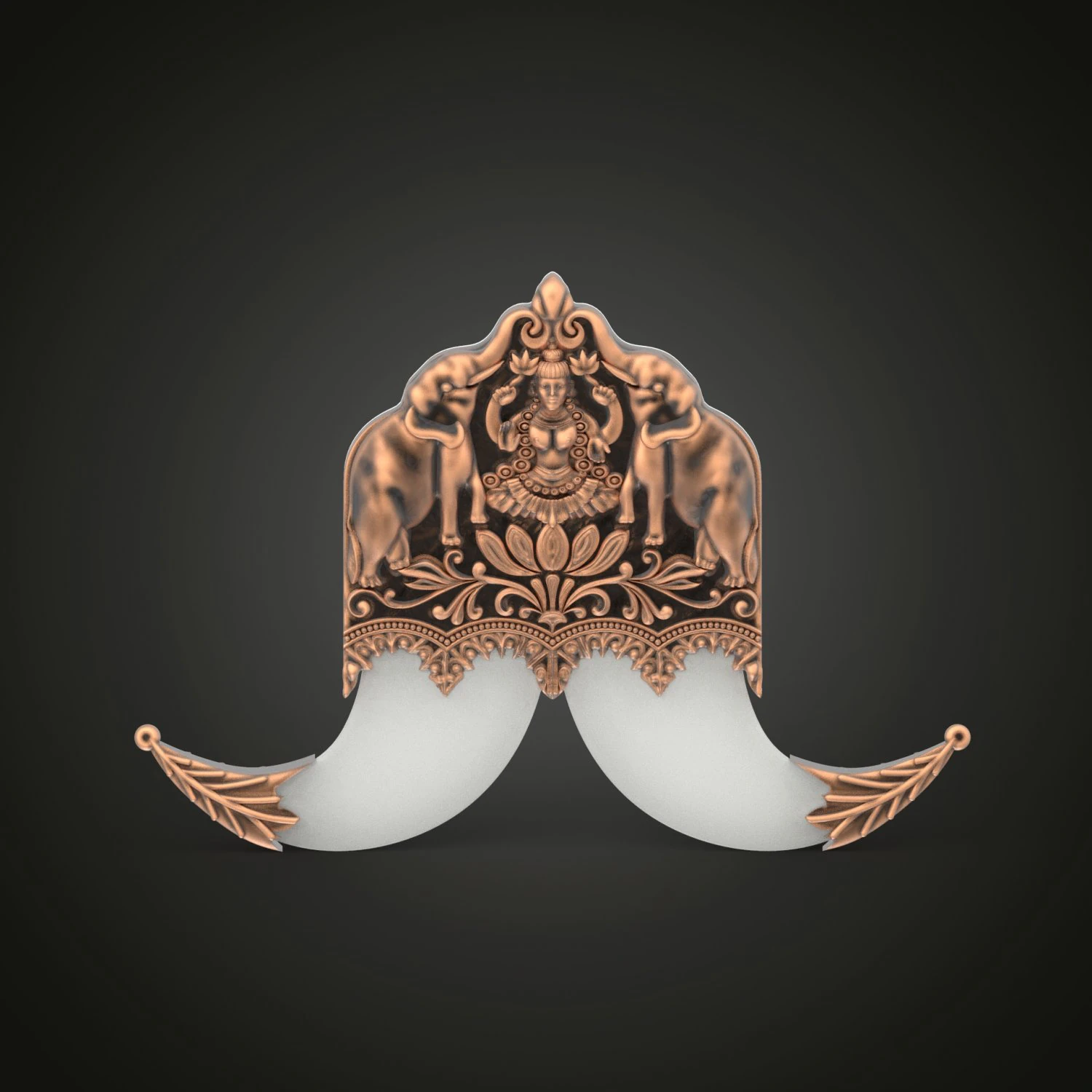 Tiger claw brooch 3D Print Model .c4d .max .obj .3ds .fbx .stl .blend