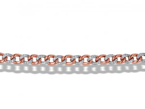 キューバチェーンスモールチャームブレスレット 3Dプリントモデル