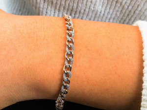 cuba chain small charm bracelets 3D Baskı Modeli
