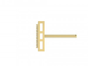 Square diamond stud earrings 3D प्रिंट मॉडल